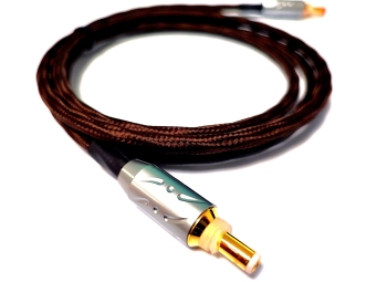 Keces Audio High End DC Kabel textilummantelt mit vergoldeten Ganzmetallsteckern 2x2 qmm 